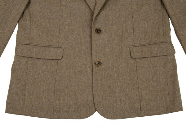 Papas Gouaberu Wool Cashmere Tailored Blazer Mocha Size LA