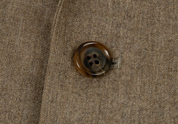 Papas Gouaberu Wool Cashmere Tailored Blazer Mocha Size LA