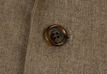 Papas Gouaberu Wool Cashmere Tailored Blazer Mocha Size LA