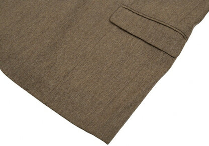 Papas Gouaberu Wool Cashmere Tailored Blazer Mocha Size LA