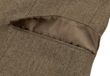 Papas Gouaberu Wool Cashmere Tailored Blazer Mocha Size LA