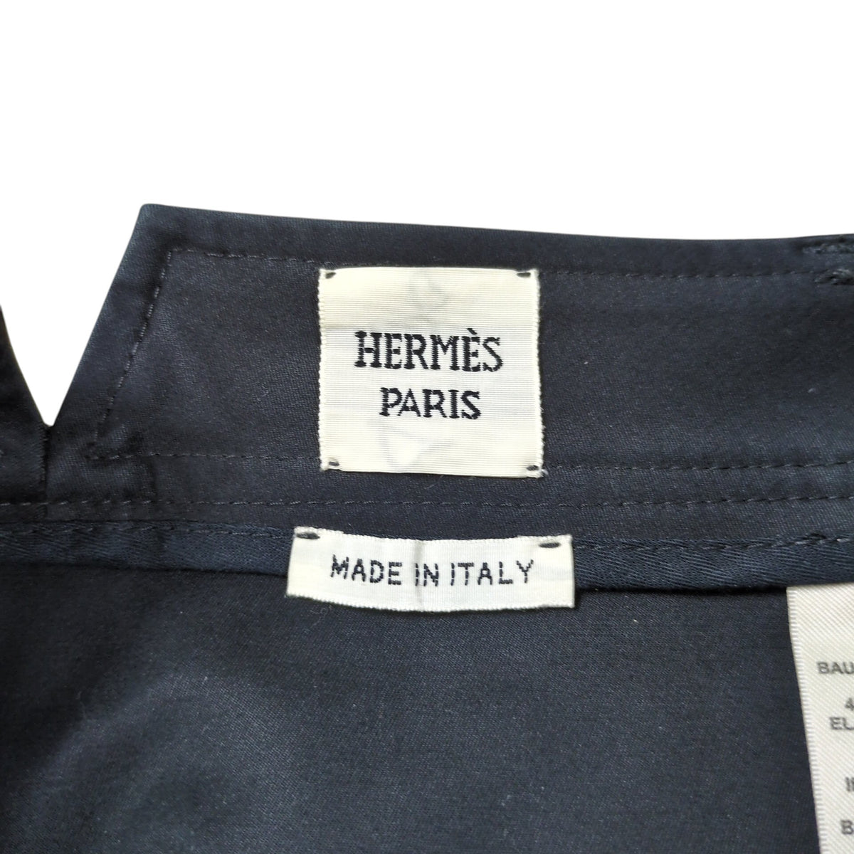 HERMES Cotton Gabardine Wide Trousers Pants Size 36