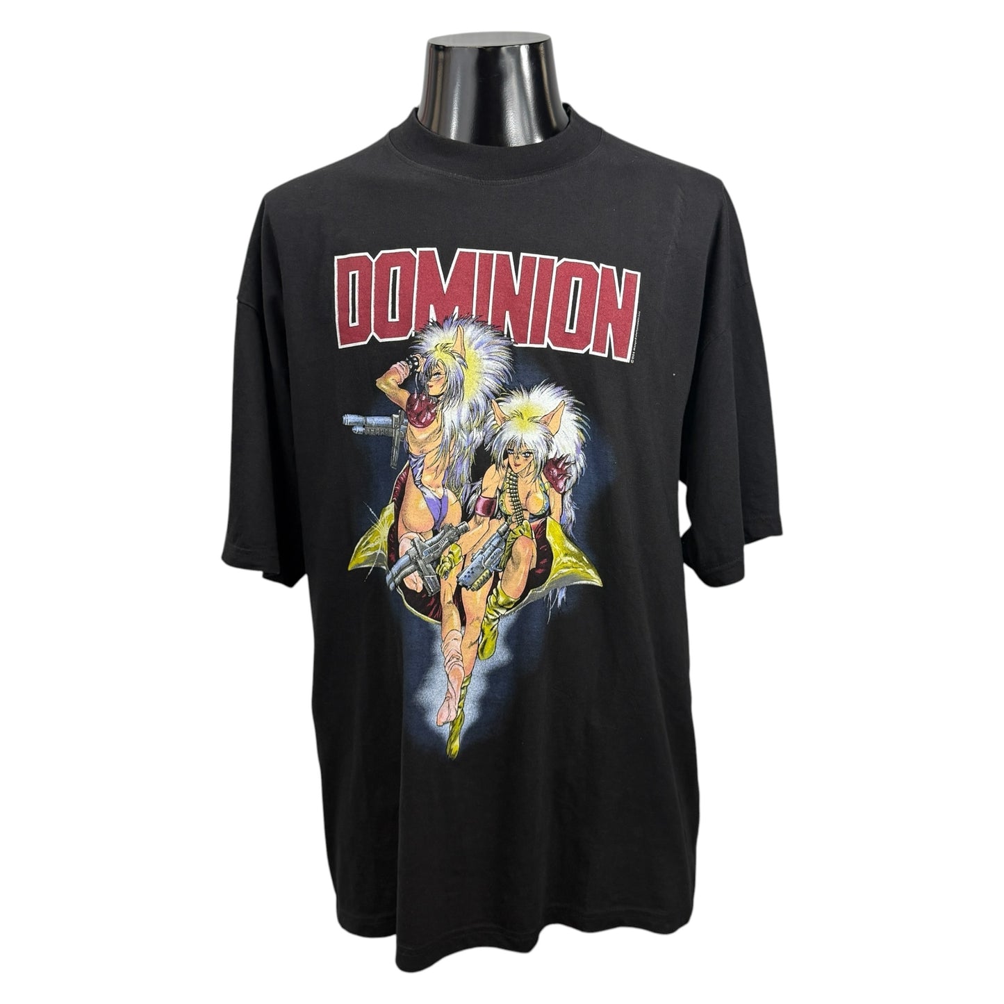 DOMINION 90s 1994 Copyright Cyberpunk Anime Art Tee Size XL