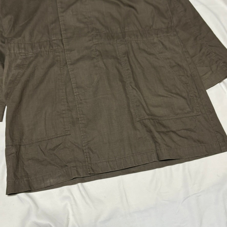 STEPHAN SCHNEIDER Khaki Cotton Balmacaan Coat Size 4