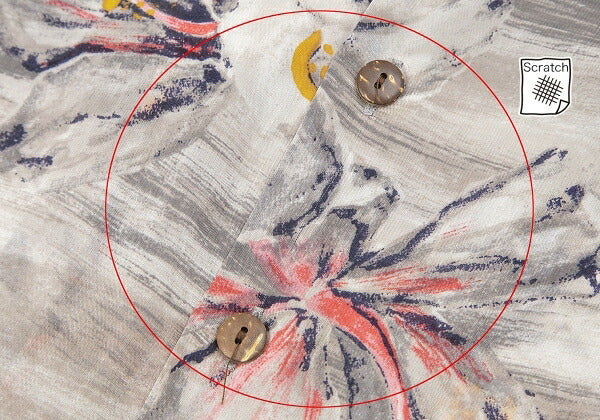 45rpm Cupro Flower Print Short Sleeve Mocha Gray Shirt Size 1