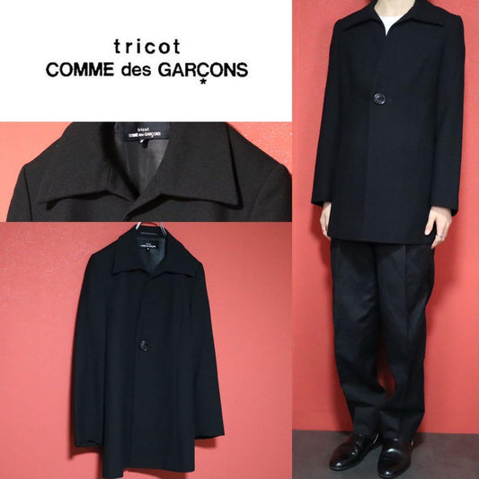 Comme des Garcons 95AW 1-Button Unique Collar Coat Size M