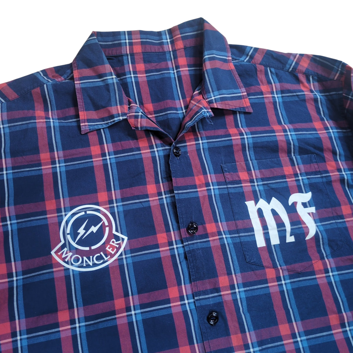 FRAGMENT DESIGN×MONCLER World Tour Check Shirt Size 4
