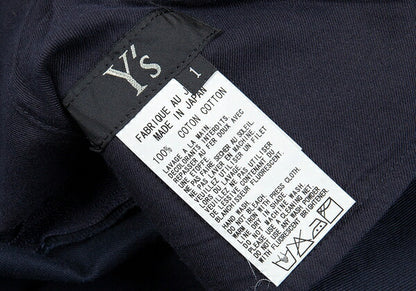 Y's Blue Cotton Panel Tapered Pants Size 1