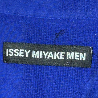 ISSEY MIYAKE MEN 13SS Panel Check Cotton Shirt Blue Size 3