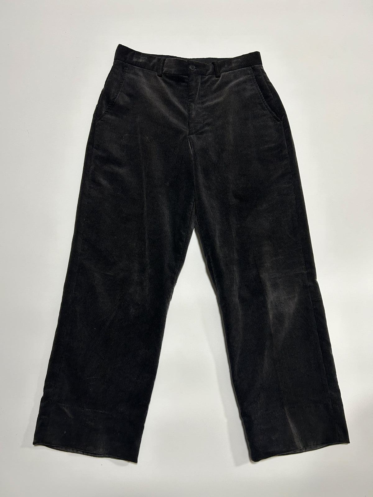 EMPORIO ARMANI AW2001 Corduroy Pants Black Size 46