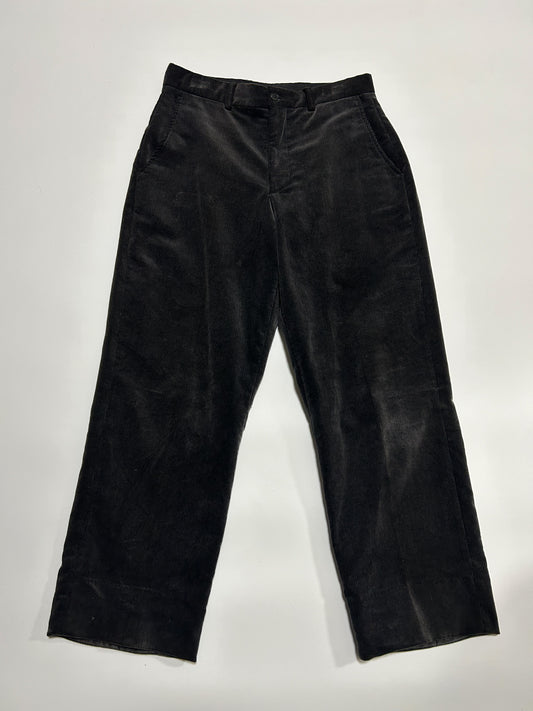 EMPORIO ARMANI AW2001 Corduroy Pants Black Size 46