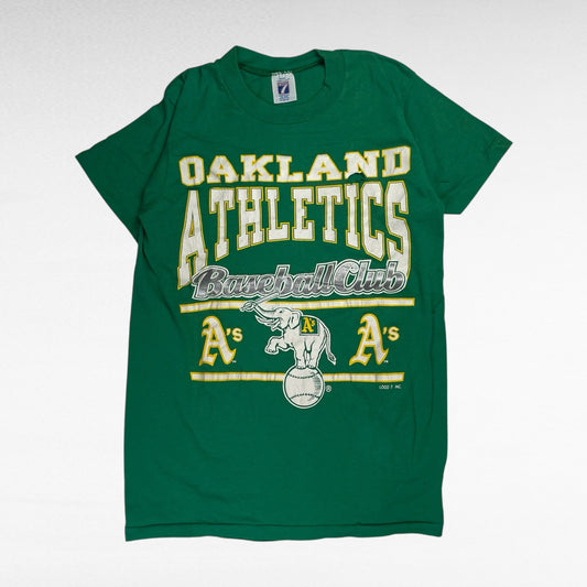 Logo 7 80s Short Sleeve T-Shirt Green Size M