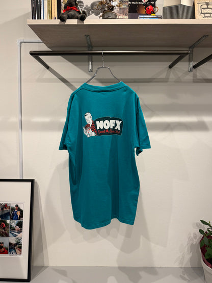 NOFX band tee Vintage 90s band graphic tee Green Size L