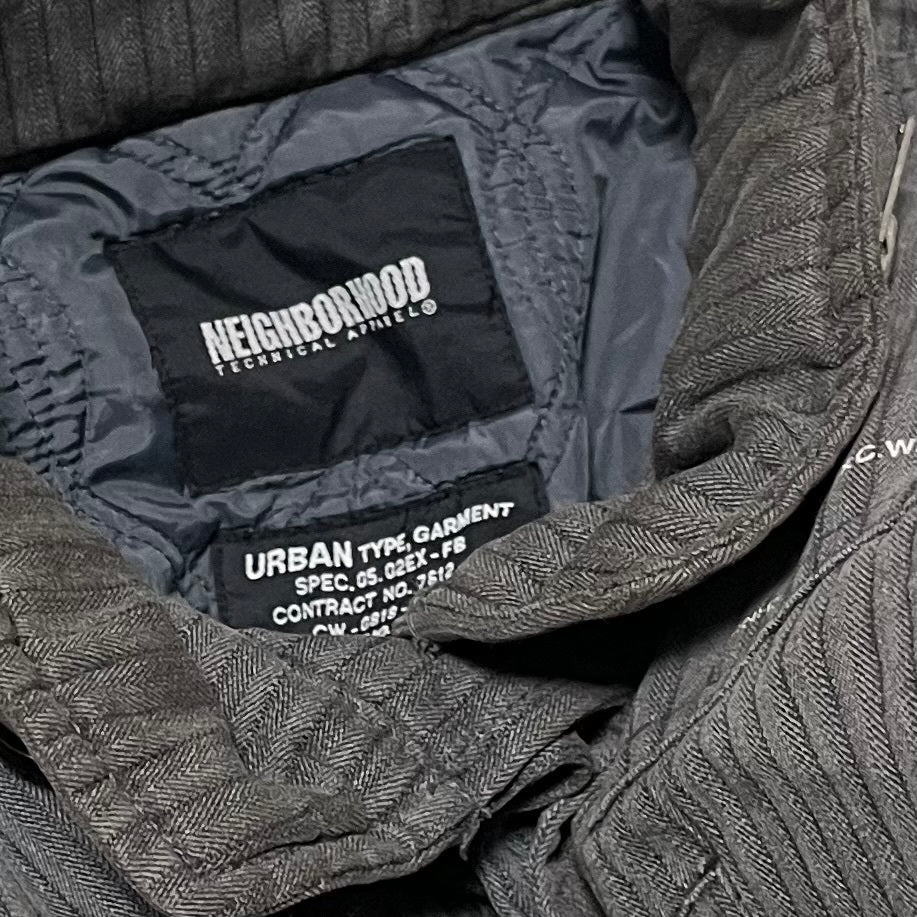 Neighborhood Work Cotton Jacket Gray Size M