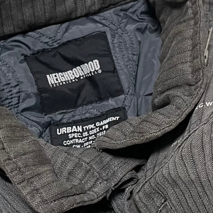 Neighborhood Work Cotton Jacket Gray Size M