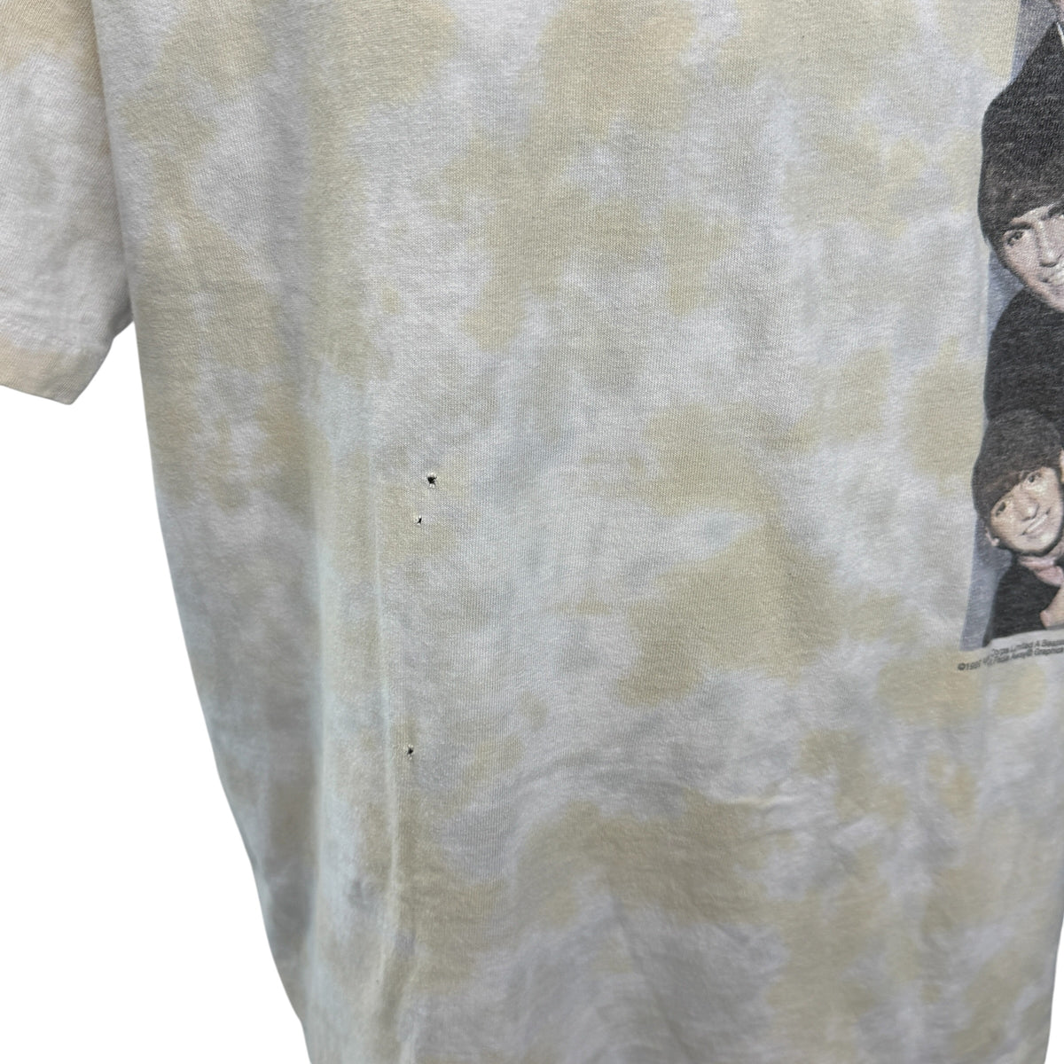 THE BEATLES 90s Tie-Dye Portrait T-Shirt Size XL