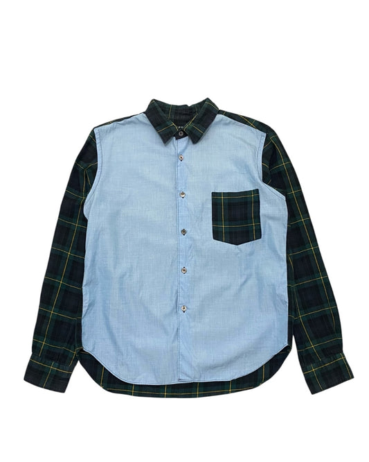 Comme des Garcons HOMME Check Shirts Blue x Green