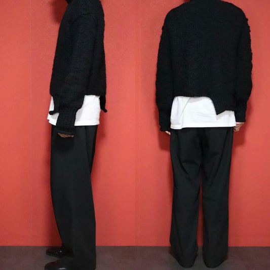 Y's 22AW Asymmetric Deconstructed Wool Knit Size 2