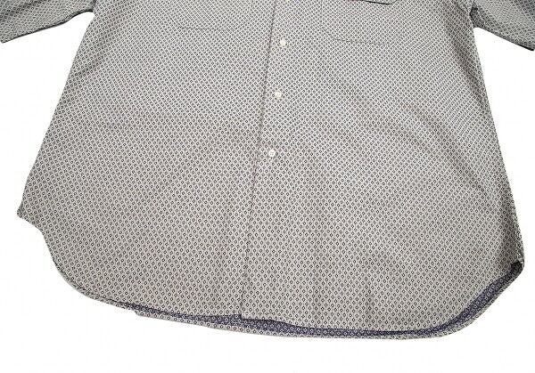 EMPORIO ARMANI Micro-Pattern Button-Down Shirt Gray Size L