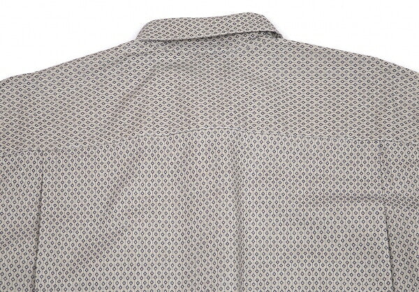 EMPORIO ARMANI Micro-Pattern Button-Down Shirt Gray Size L