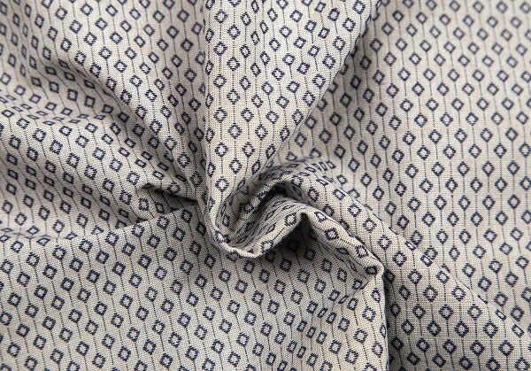 EMPORIO ARMANI Micro-Pattern Button-Down Shirt Gray Size L