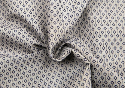 EMPORIO ARMANI Micro-Pattern Button-Down Shirt Gray Size L