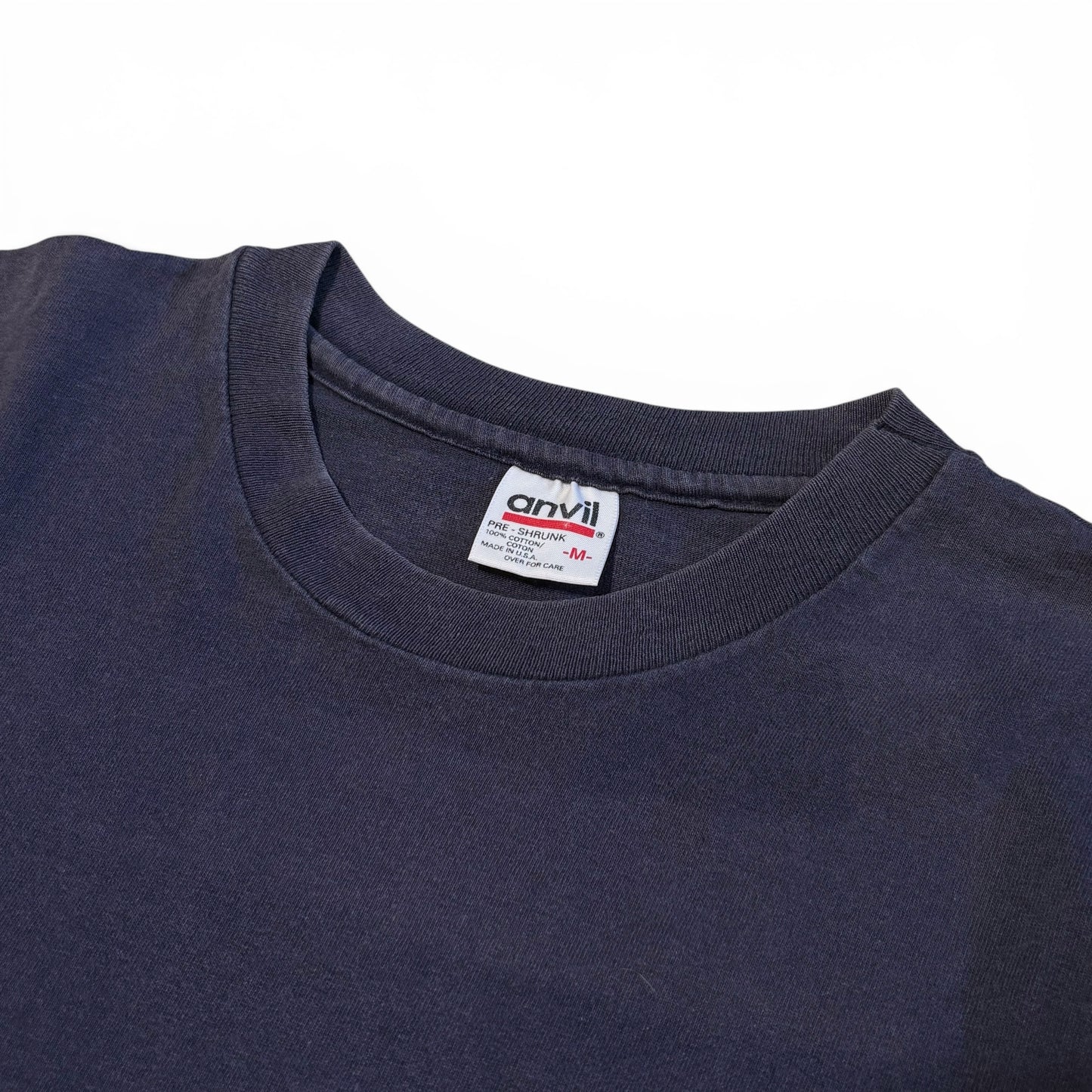 Vintage 90s Anvil "XTC" Single Stitch T-Shirt Blue Size M