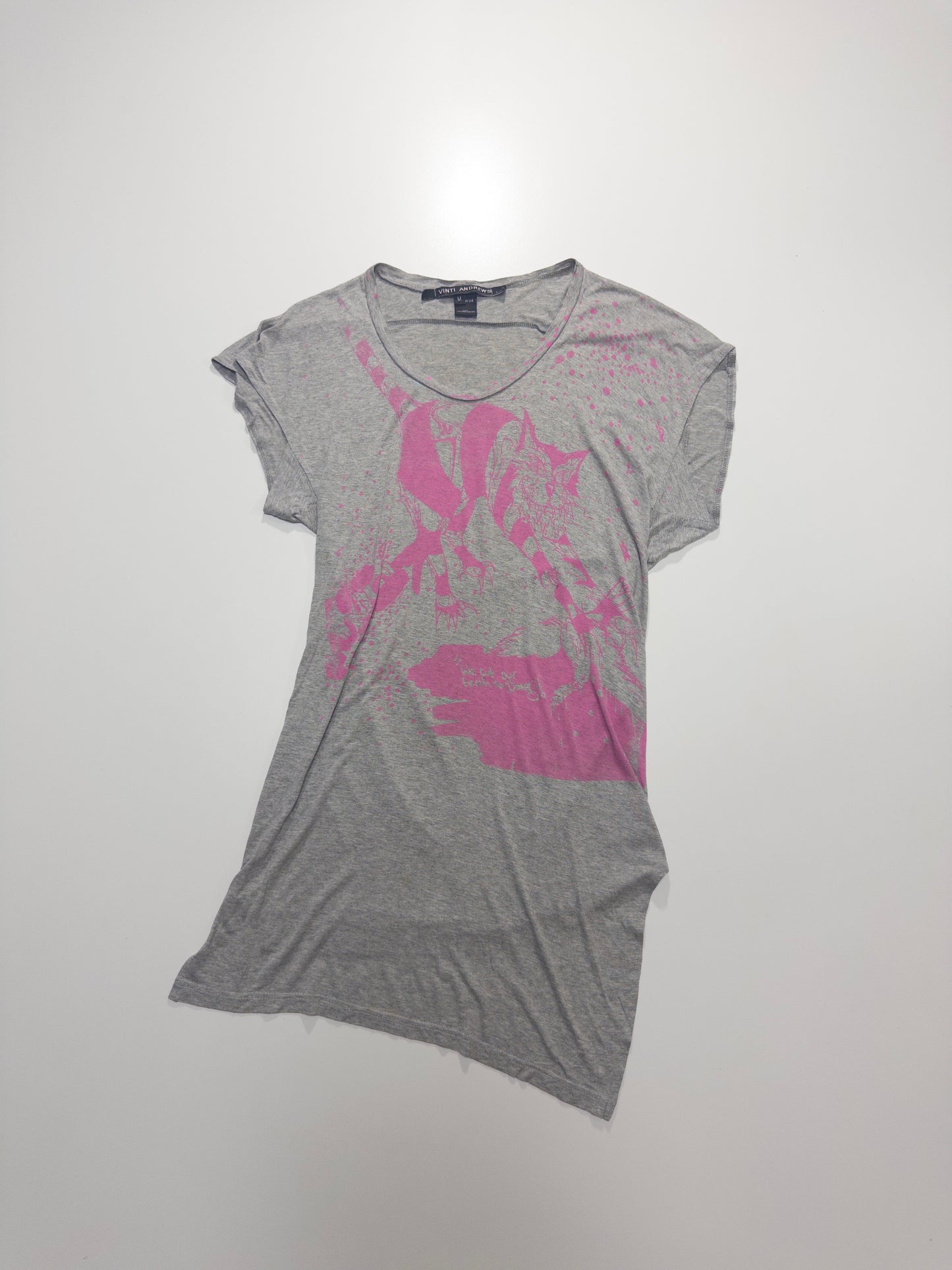 VINTI ANDREWS Asymmetric Long Sleeve Shirt Size XS