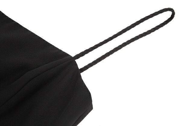 EMPORIO ARMANI Tulle Frill Silk Cami Dress Black Size 40