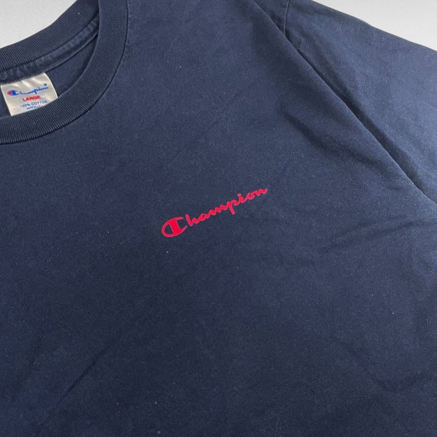 Champion 90s Short Sleeve T-Shirt Blue Size L