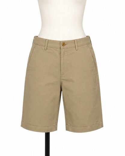 Comme des Garcons Beige Cotton Blend Cuffed Shorts