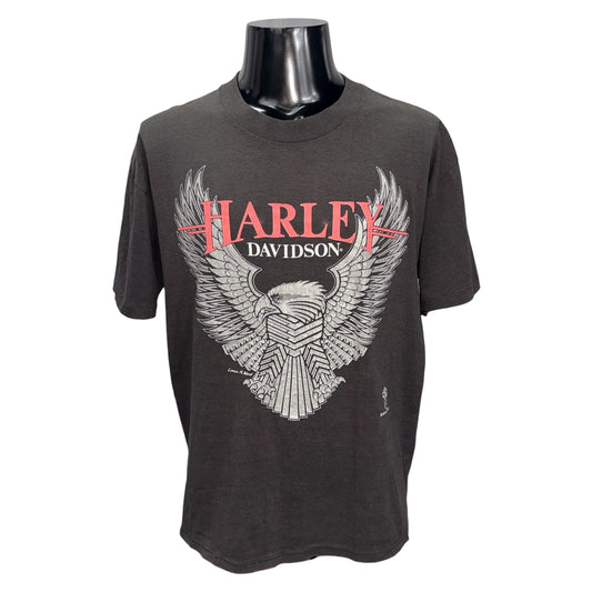 Harley Davidson LANCE M. WARD EAGLE 90s Vintage Tee Size L