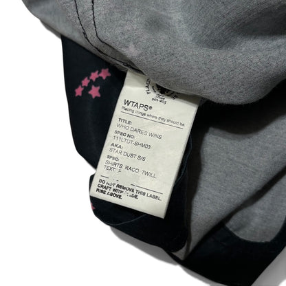 WTAPS Star Pattern Open Collar Rayon Blend S/S Shirt Size M