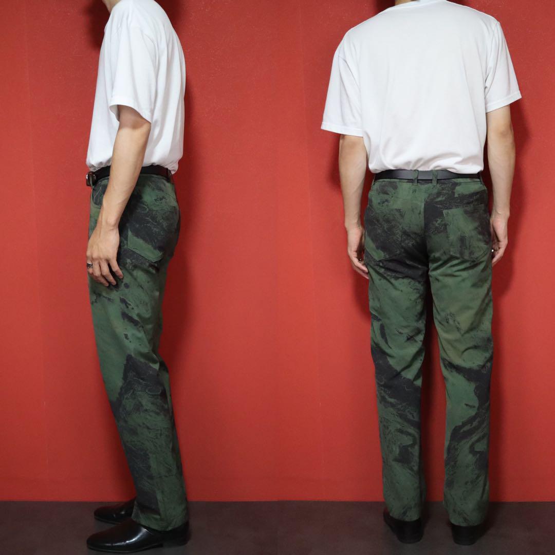 Issey Miyake 99AW Marble Print Pants Size L