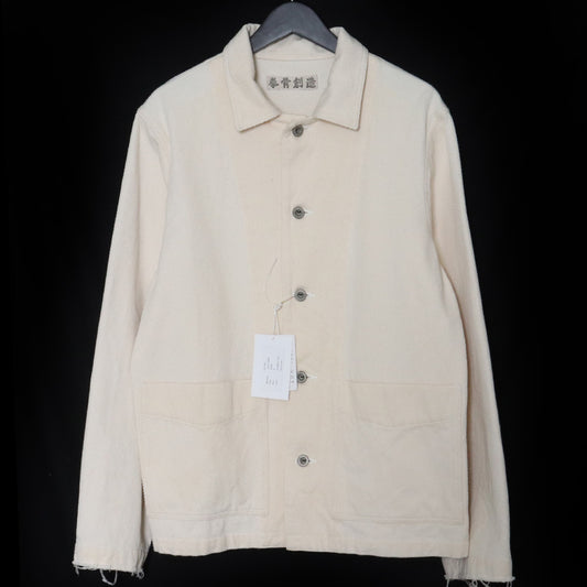 Japanese Brand rough beige Jacket Free Size