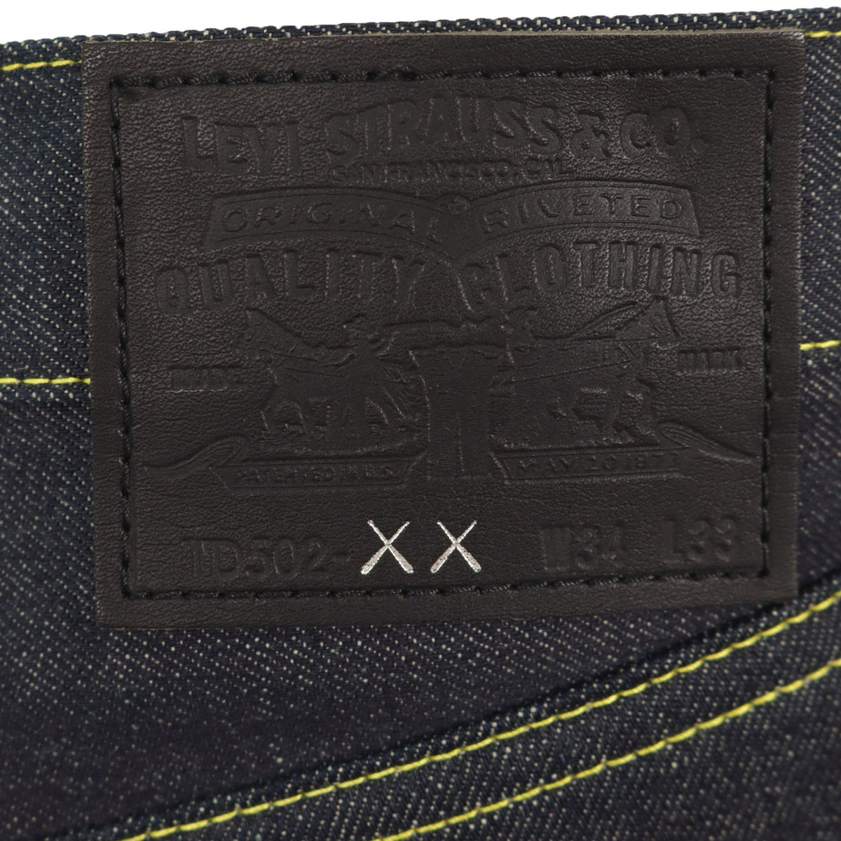 KAWS x Levi's Fenom 2007 Cotton Indigo Pants Blue Size 34