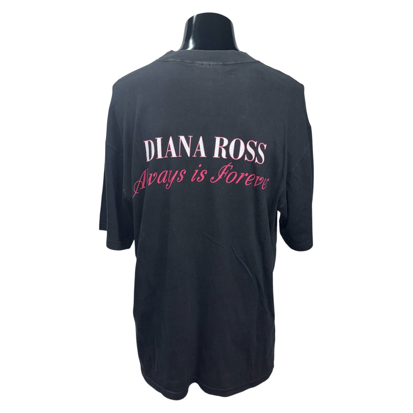 DIANA ROSS 90s Large Photo Print T-Shirt Always is Size XL