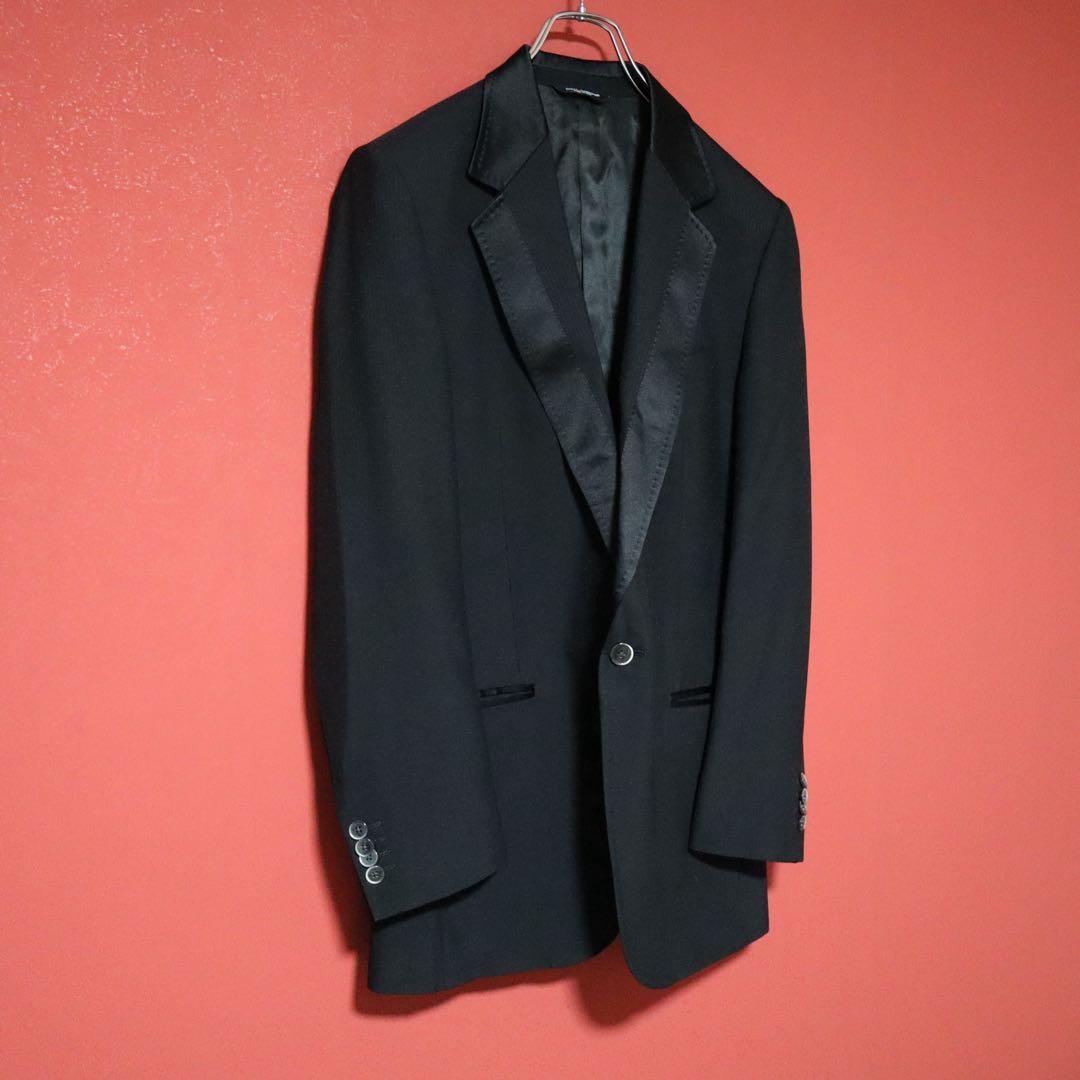 DOLCE & GABBANA 06SS Tuxedo Silk Trim Wool Blazer Size 48