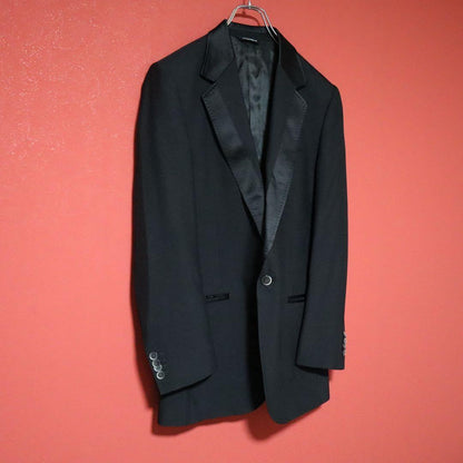 DOLCE & GABBANA 06SS Tuxedo Silk Trim Wool Blazer Size 48