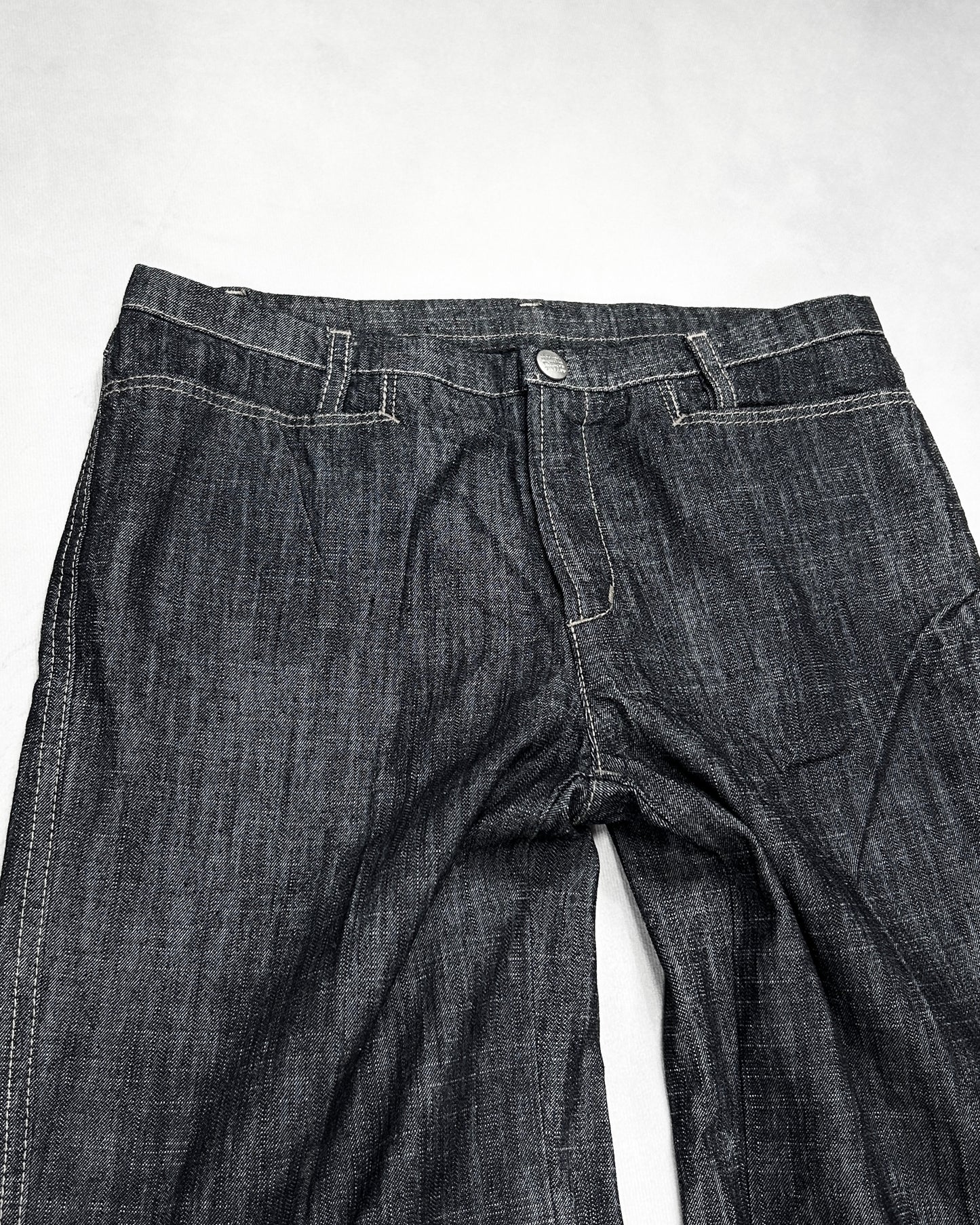 Marithe + Francois Girbaud Contrast Flare Denim Size SS