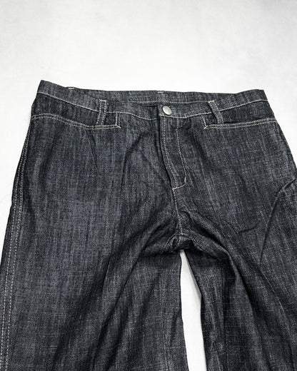 Marithe + Francois Girbaud Contrast Flare Denim Size SS