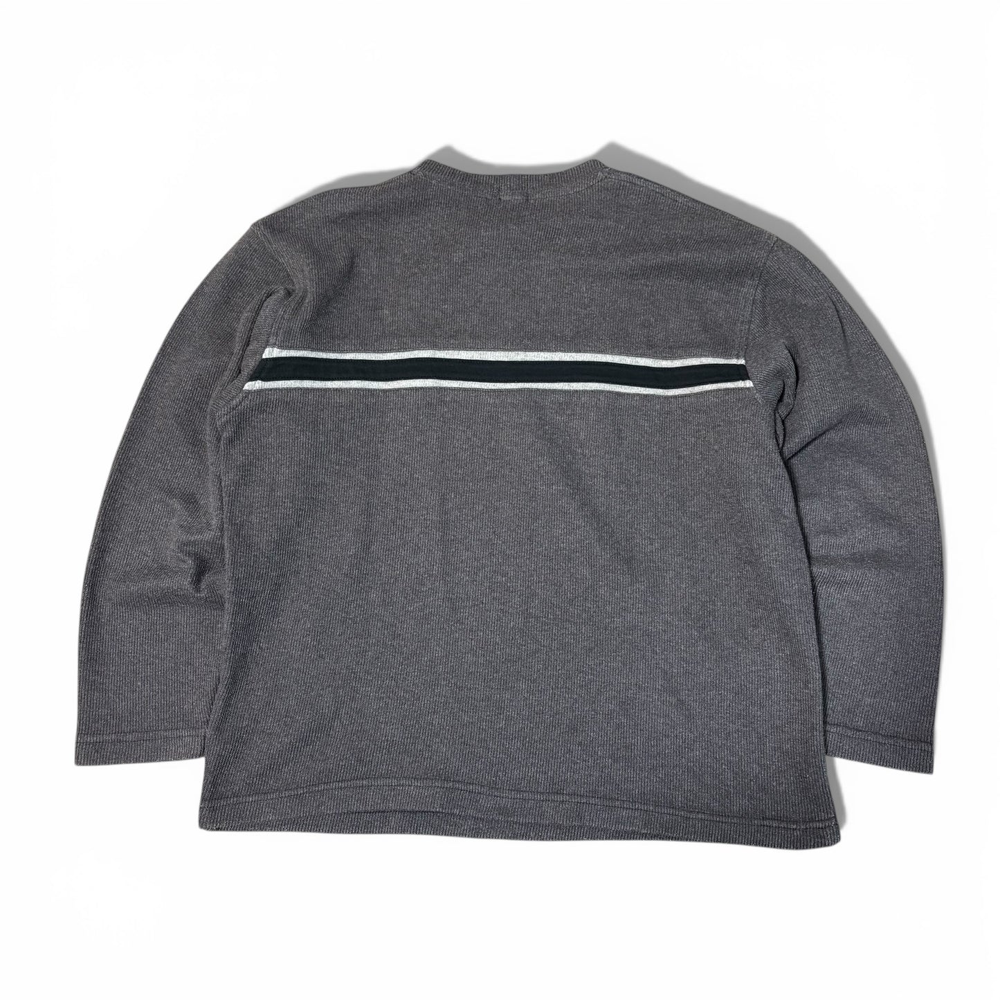 Vintage 90's Stussy Line Sweater Made in USA Cotton Size S