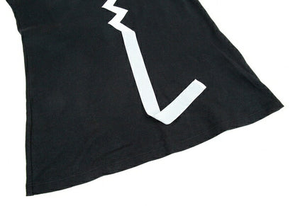 ISSEY MIYAKE Tape Stitch Design T-Shirt Black Size 2