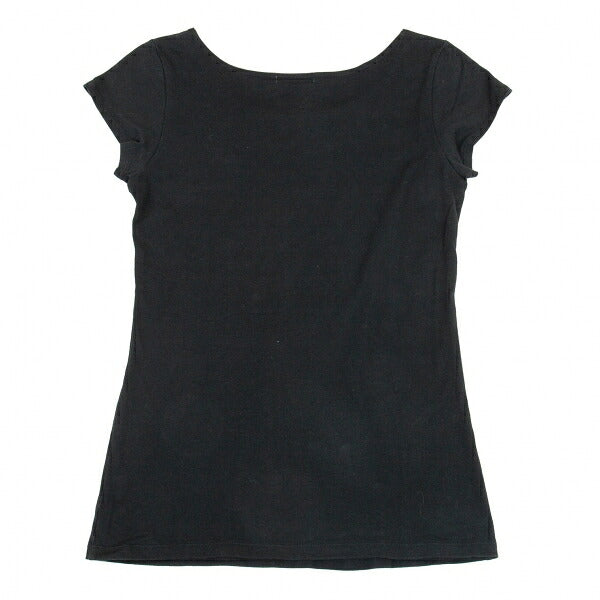 ISSEY MIYAKE Tape Stitch Design T-Shirt Black Size 2