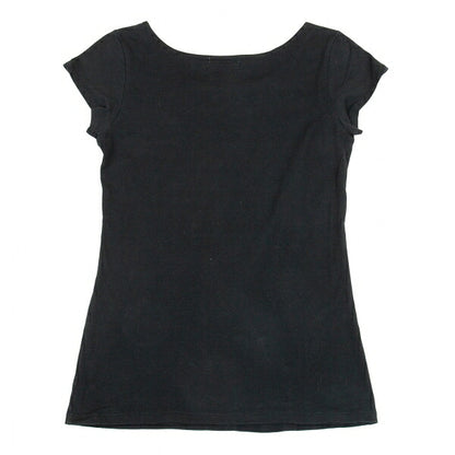 ISSEY MIYAKE Tape Stitch Design T-Shirt Black Size 2