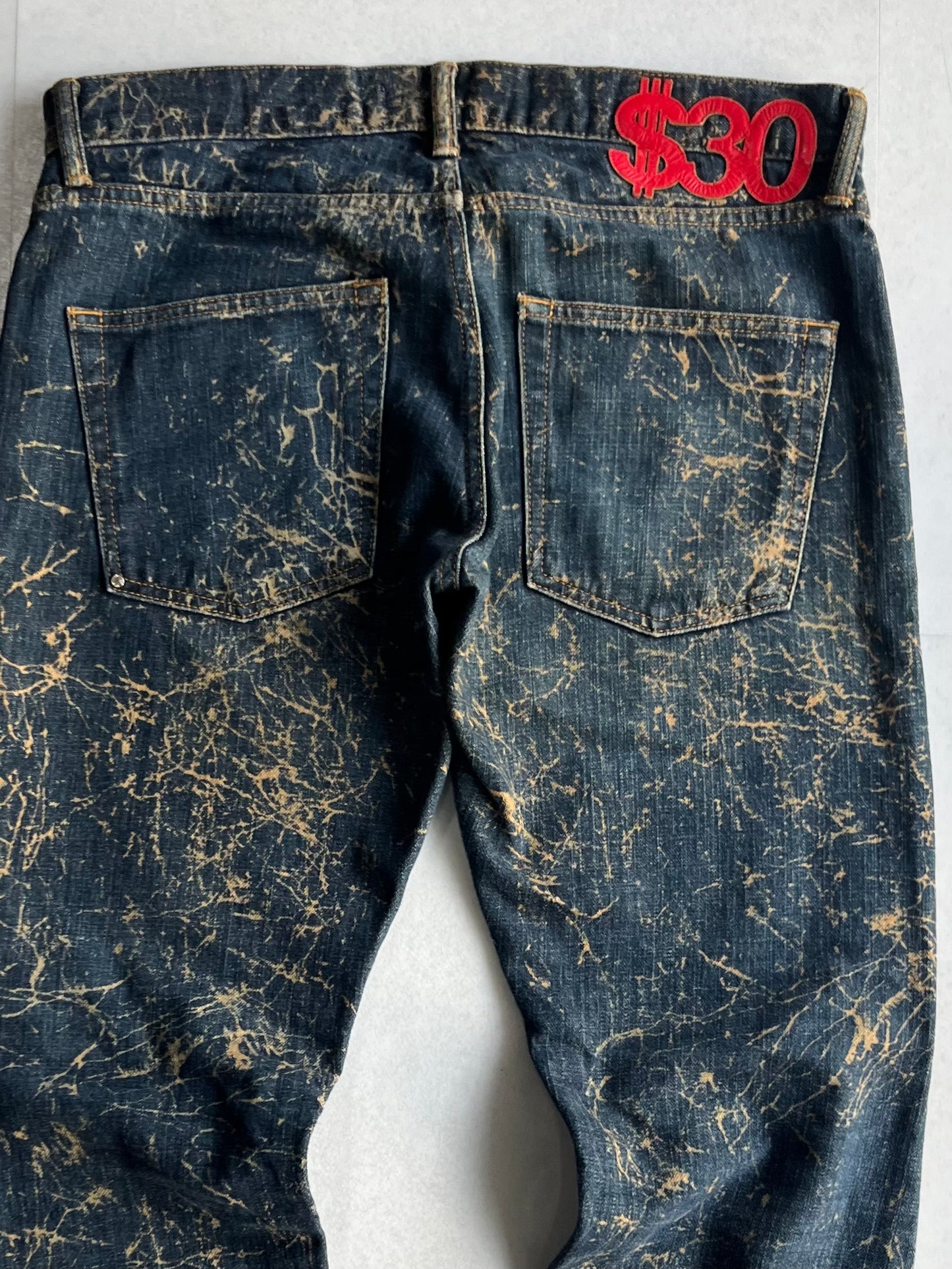 Swagger Damaged Blue Denim Pants Size 30