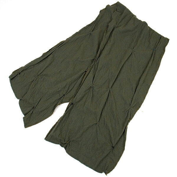 JURGEN LEHL Shibori Wool Scarf Green