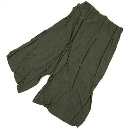 JURGEN LEHL Shibori Wool Scarf Green