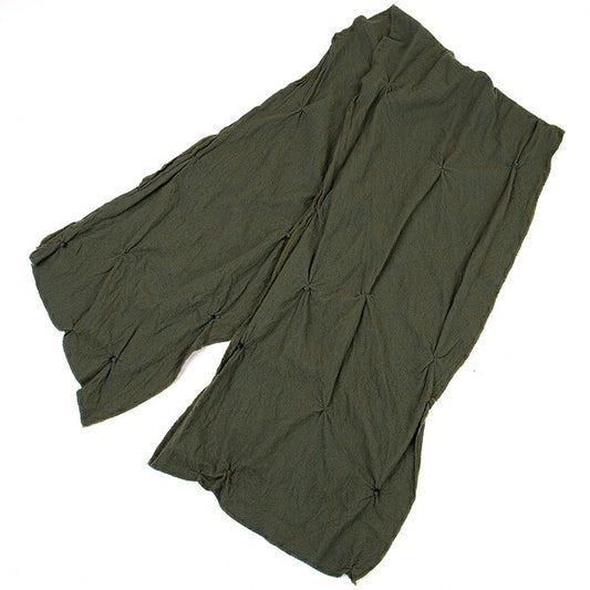JURGEN LEHL Shibori Wool Scarf Green