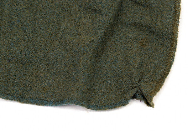JURGEN LEHL Shibori Wool Scarf Green